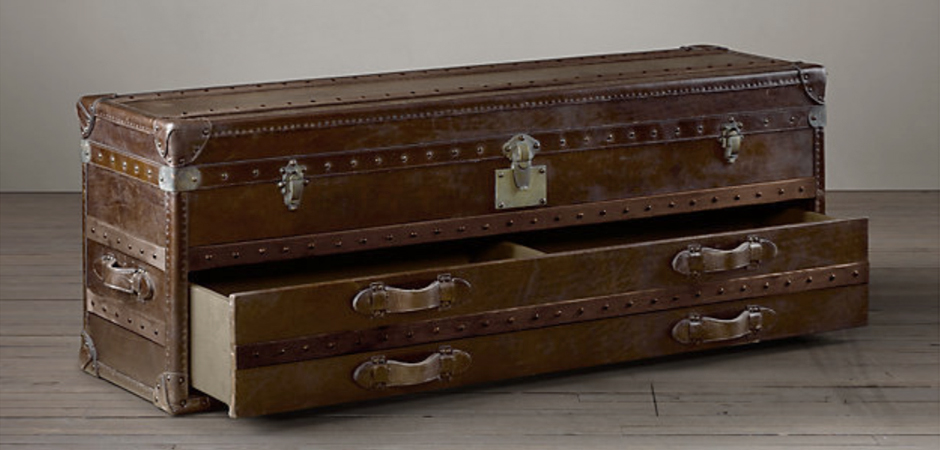 Restoration Hardware Mayfair Steamer Trunk Low Chest Restoration Hardware Mayfair Steamer Trunk Low Chest - Loft-Concept в Саратове