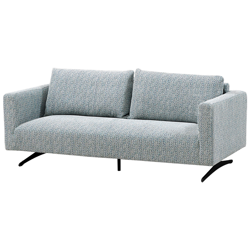 Диван Callie Blue Sofa Голубой Черный в Саратове | Loft Concept 