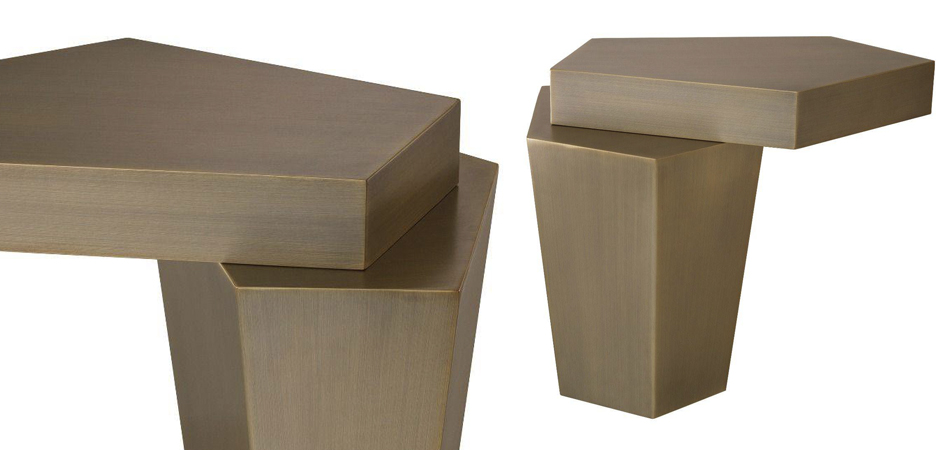 Приставной стол Eichholtz Coffee Table Calabasas High brass Приставной стол Eichholtz Coffee Table Calabasas High brass - Loft-Concept в Саратове