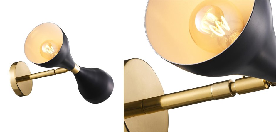 Бра Wall Lamp Cordero Black Бра Wall Lamp Cordero Black - Loft-Concept в Саратове