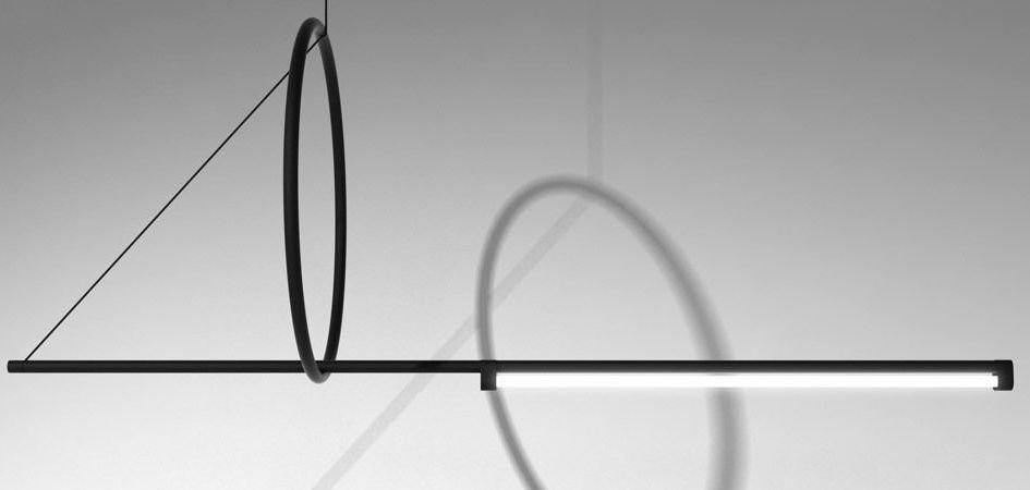 Люстра Suspension Cercle Et Trait – Graphite Satine Люстра Suspension Cercle Et Trait – Graphite Satine - Loft-Concept в Саратове