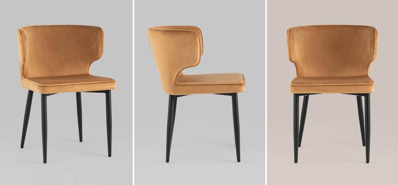 Стул Mateo Chair Терракотовый Велюр - фото