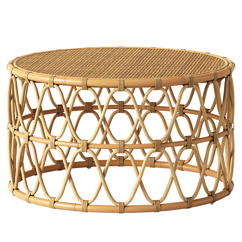 Кофейный стол Lotta Wicker Coffee Table Древесина в Саратове | Loft Concept 