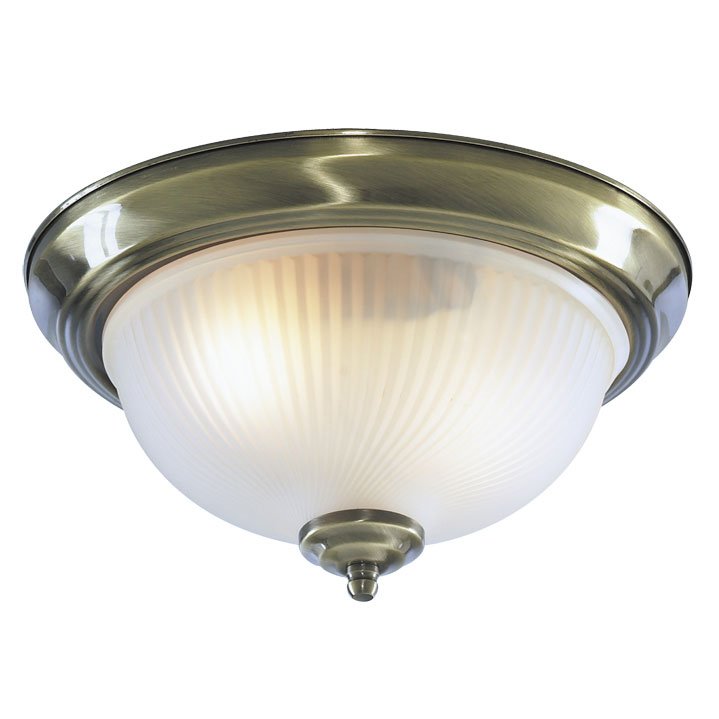 Потолочный светильник Flush Mount Ceiling Light antic milky glass Латунь Античная полированная Молочный Потолочный светильник Flush Mount Ceiling Light antic milky glass Латунь Античная полированная Молочный в Саратове | Loft Concept