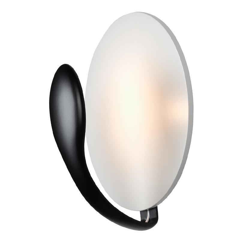 Бра Devi Black Spot Wall Lamp Белый Черный в Саратове | Loft Concept 