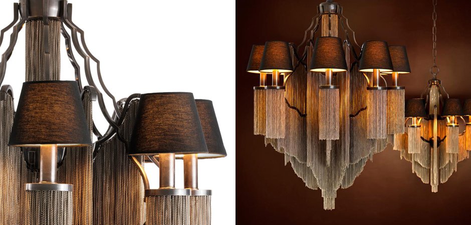 Люстра Eichholtz Chandelier Fringe L - Loft-Concept в Саратове