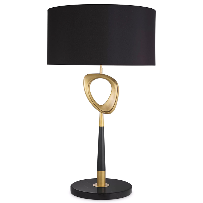 Настольная лампа Eichholtz Table Lamp Celine Латунь Черный в Саратове | Loft Concept 