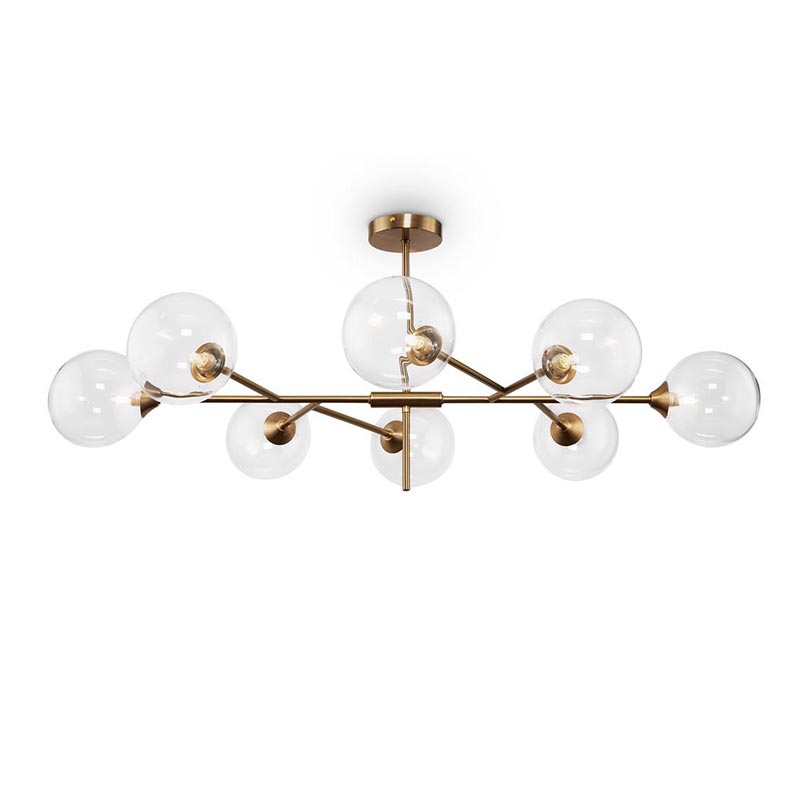 Потолочная люстра Gallotti & Radice Leaf Bronze 8 Бронза в Саратове | Loft Concept 