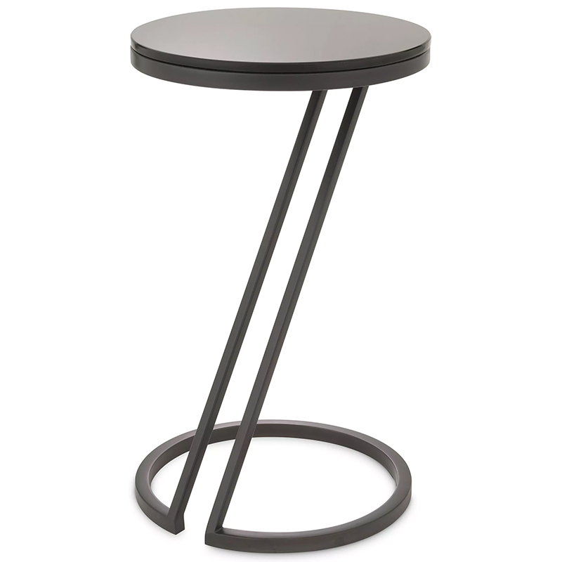 Приставной стол Eichholtz Side Table Falcone Black Черный в Саратове | Loft Concept 