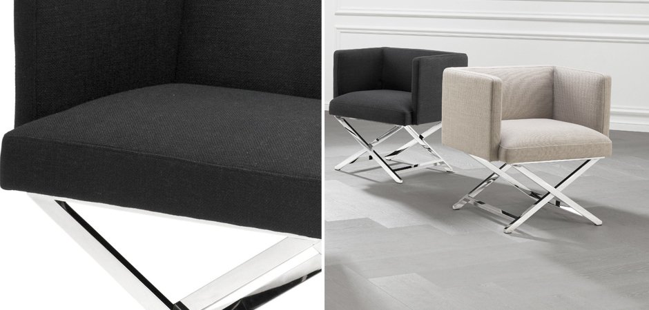 Кресло Eichholtz Chair Dawson Black Кресло Eichholtz Chair Dawson Black - Loft-Concept в Саратове