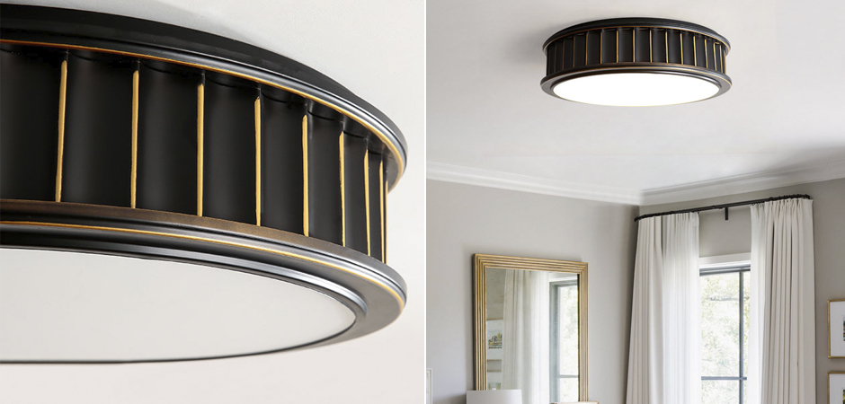 Потолочный светильник Drum Ceiling Lamp Потолочный светильник Drum Ceiling Lamp - Loft-Concept в Саратове