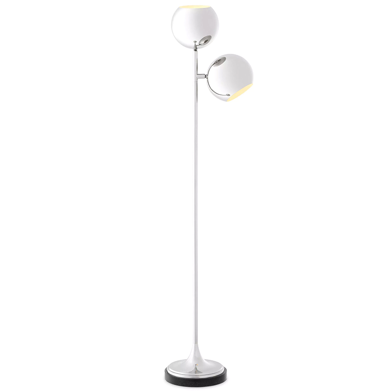 Торшер Eichholtz Floor Lamp Compton Nickel Никель в Саратове | Loft Concept 