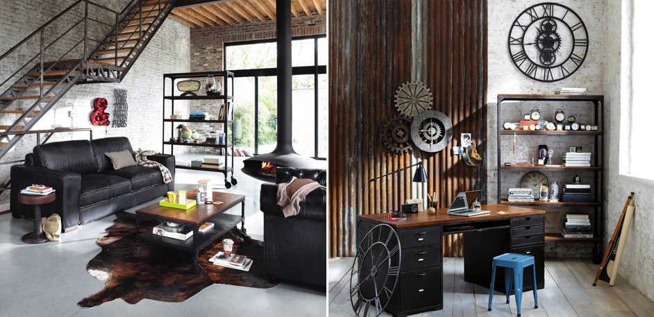 Стеллаж Industrial Bar Oak Stella Стеллаж Industrial Bar Oak Stella - Loft-Concept в Саратове