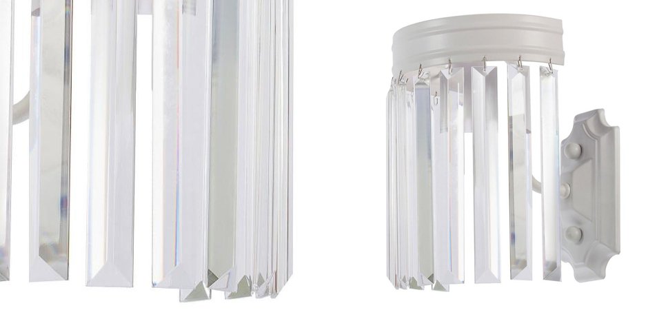 Настенная лампа RH Odeon Clear Glass White Bra Настенная лампа RH Odeon Clear Glass White Bra - Loft-Concept в Саратове