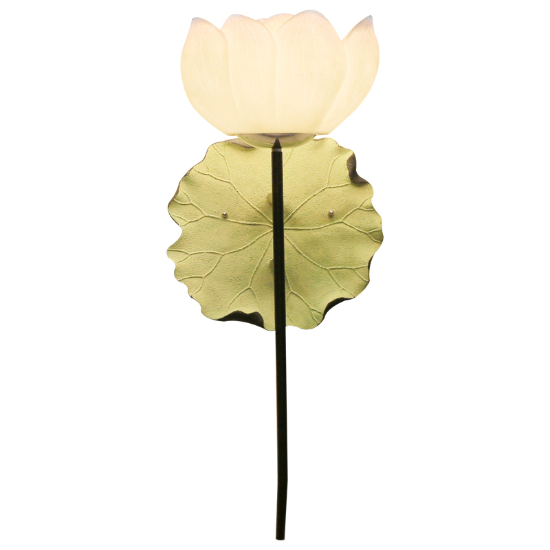 Бра White Lotus Flower Sconce Белый Зеленый шалфей в Саратове | Loft Concept 