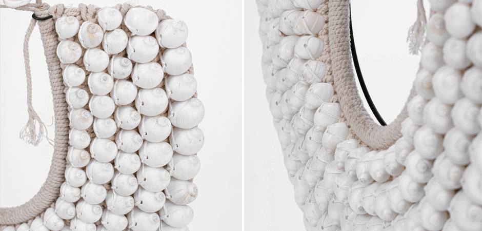 Ожерелье из ракушек на подставке Round Shell Necklace Ожерелье из ракушек на подставке Round Shell Necklace - Loft-Concept в Саратове