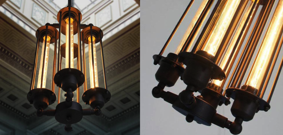 Подвесной светильник Loft Industrial Edison Cage Vertical Quatro Подвесной светильник Loft Industrial Edison Cage Vertical Quatro - Loft-Concept в Саратове