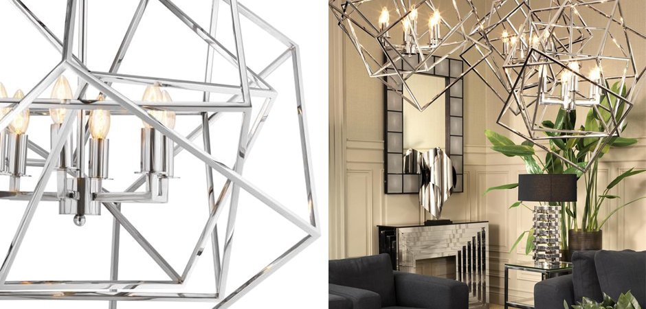 Eichholtz Lantern Matrix Nickel Eichholtz Lantern Matrix Nickel - Loft-Concept в Саратове