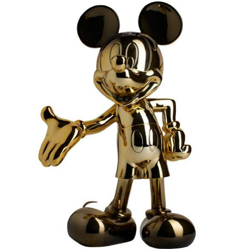 Статуэтка Mickey Mouse statuette gold Глянцевое золото Черный в Саратове | Loft Concept 