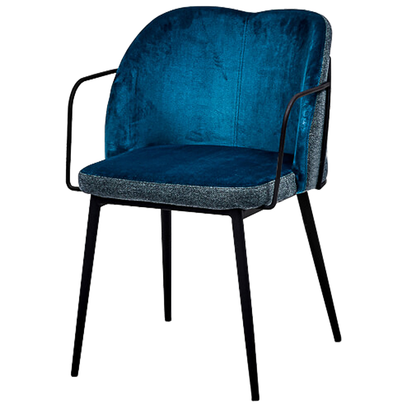 Стул Raymond Stool blue Синий Черный в Саратове | Loft Concept 