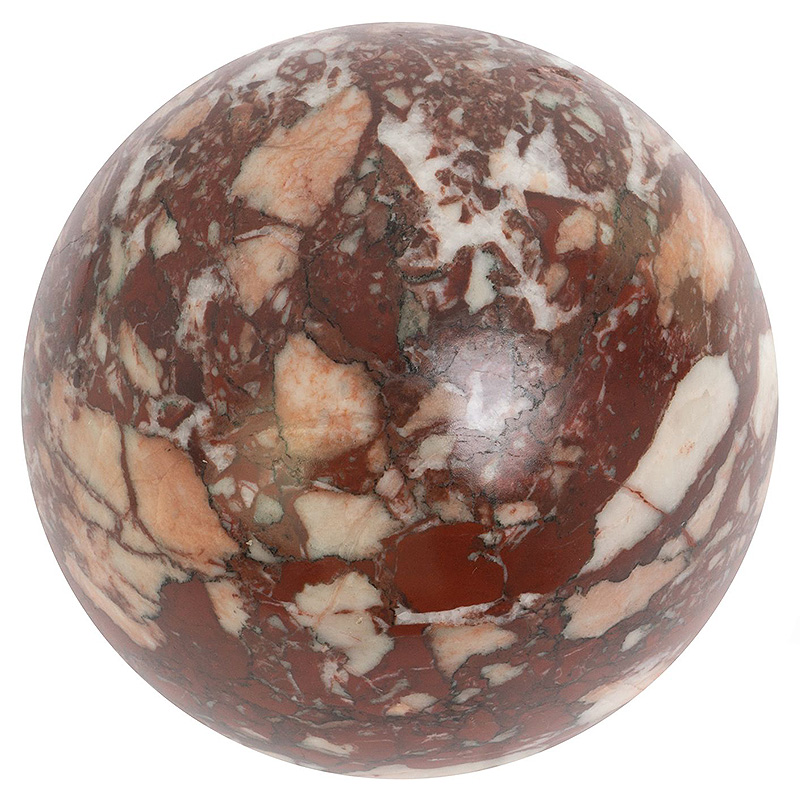 Шар декоративный из натурального камня Креноид Красный Natural Stone Spheres Коричневый Оранжевый Белый Красный Шар декоративный из натурального камня Креноид Красный Natural Stone Spheres Коричневый Оранжевый Белый Красный в Саратове | Loft Concept