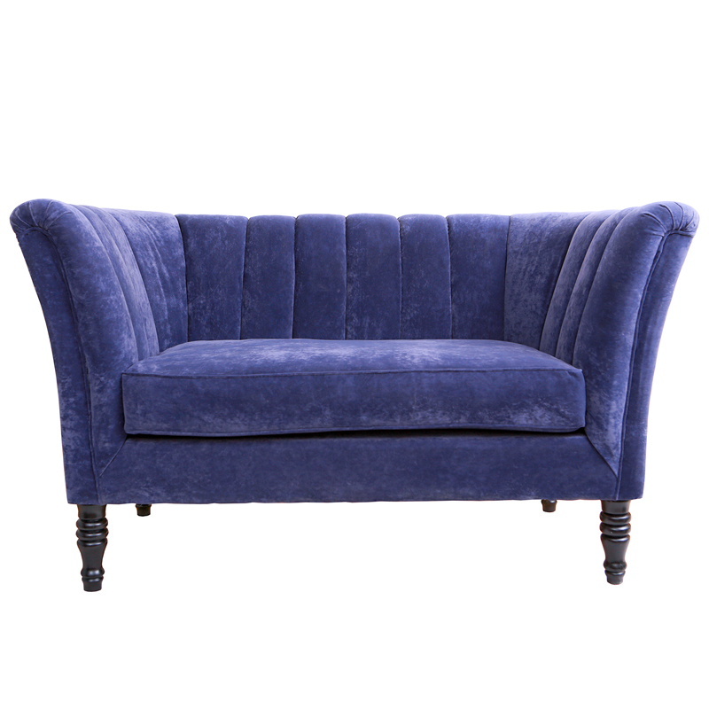 Диван Joffroi Sofa velour blue Синий в Саратове | Loft Concept 