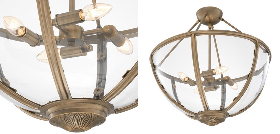 Потолочный светильник Eichholtz Ceiling Lamp Deveraux Antique brass - Loft-Concept в Саратове