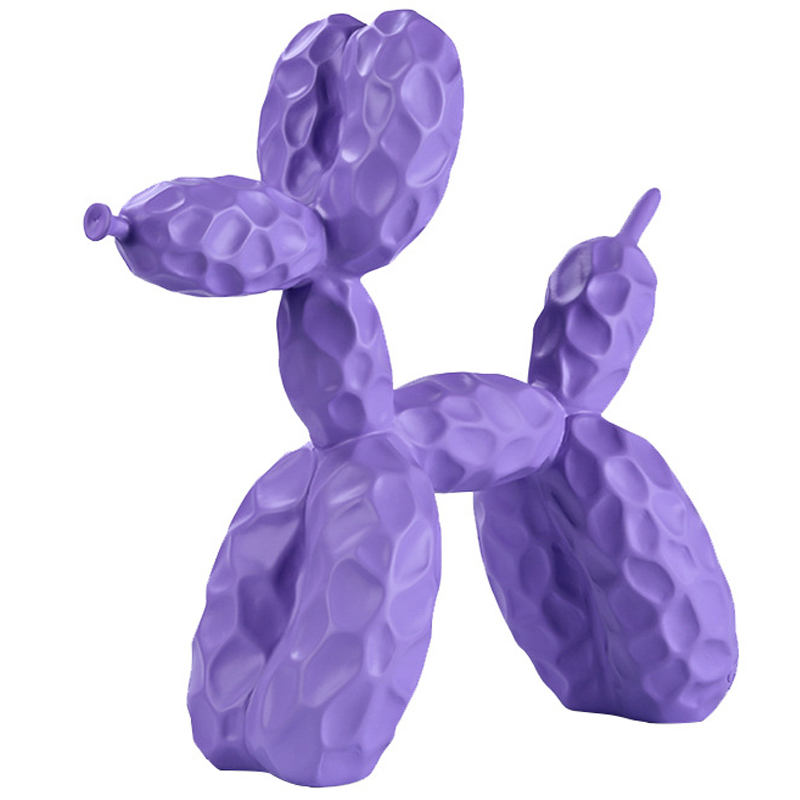 Статуэтка Jeff Koons Balloon Dog Crumpled Lilac Сиреневый в Саратове | Loft Concept 