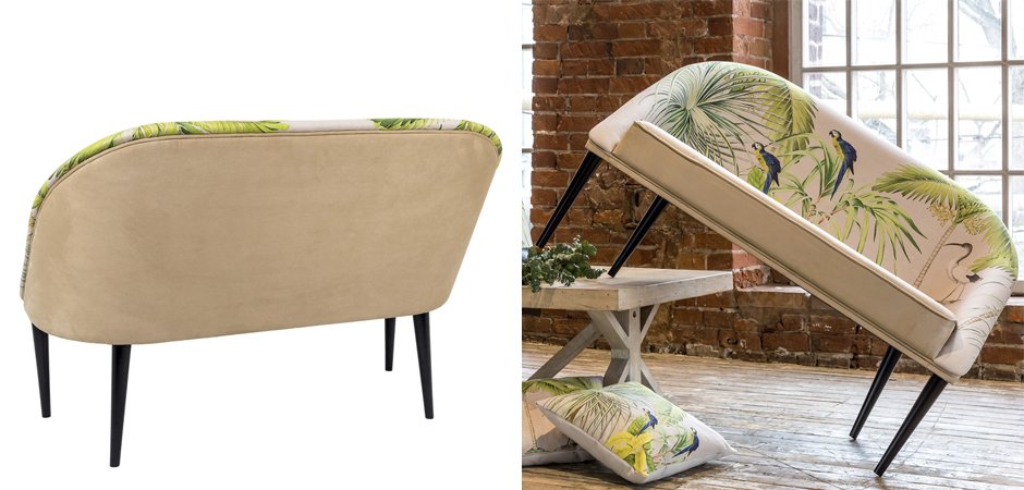 Диван Sofa Jungle Andaman fond bleu Диван Sofa Jungle Andaman fond bleu - Loft-Concept в Саратове