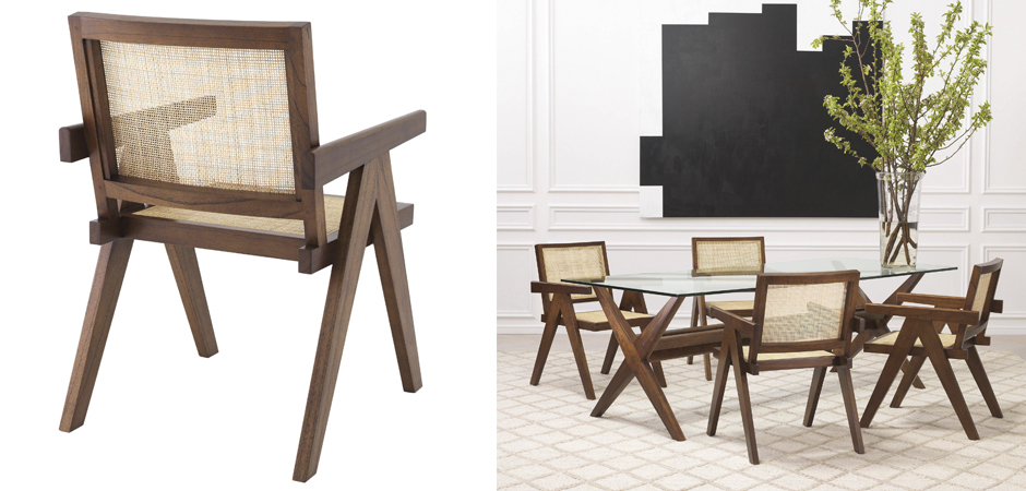 Стул Eichholtz Dining Chair Aristide brown Стул Eichholtz Dining Chair Aristide brown - Loft-Concept в Саратове
