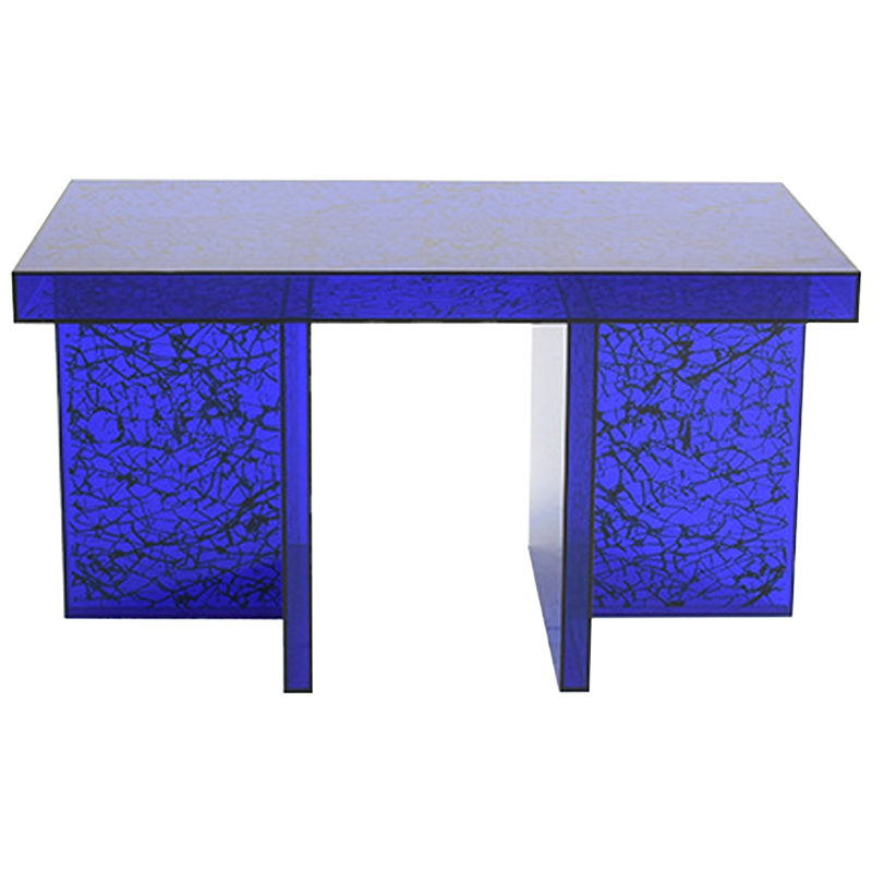 Кофейный стол Acrylic Blue Gerald Coffee Table Синий Черный в Саратове | Loft Concept 