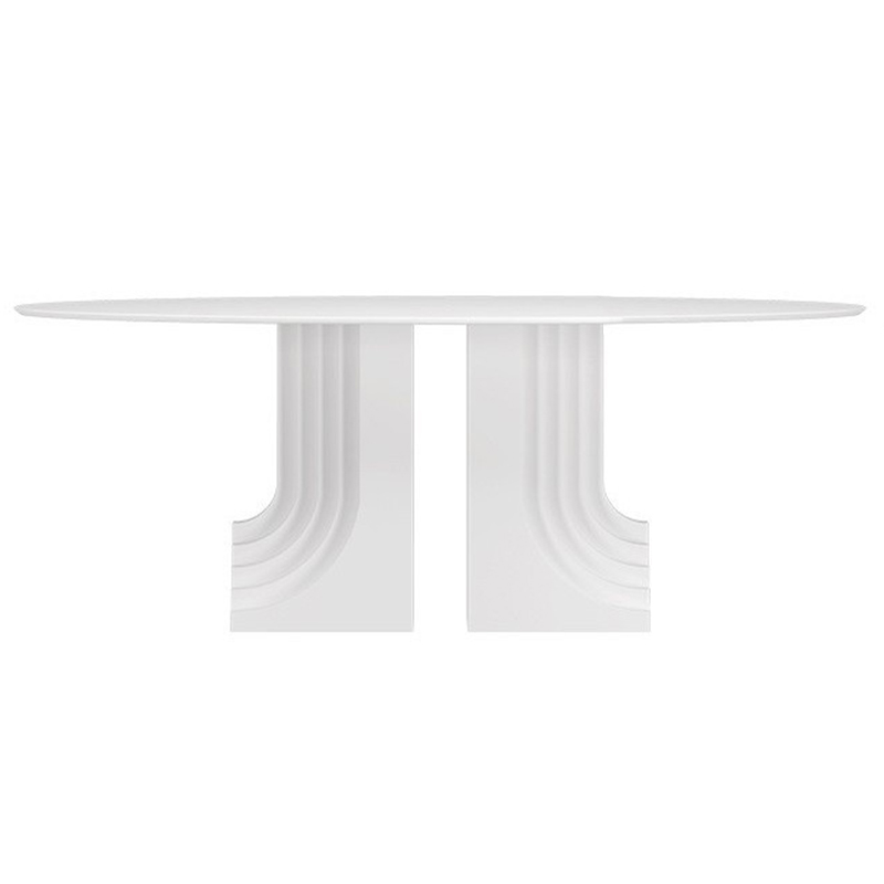 Обеденный стол Carlo Scarpa Oval Dining Table Белый в Саратове | Loft Concept 