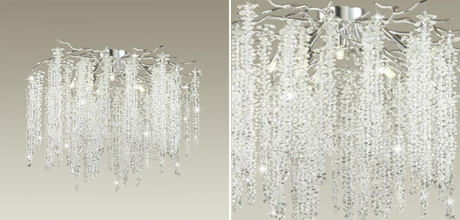 Люстра Хрустальная Fairy Tree Silver на 8 ламп Люстра Хрустальная Fairy Tree Silver на 8 ламп - Loft-Concept в Саратове