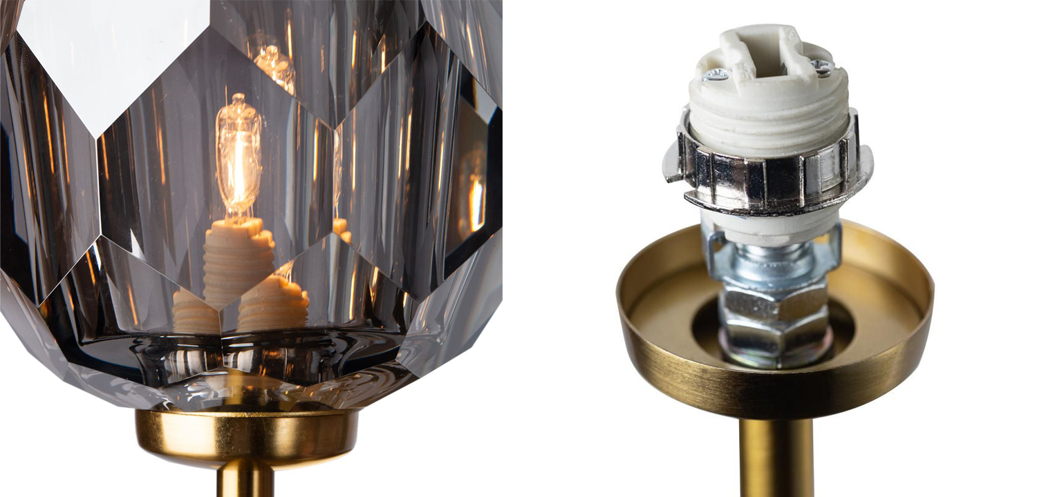Бра Boule de Cristal Single Sconce smoky - фото №1