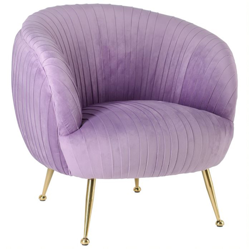 Кресло SOUFFLE CHAIR lilac Сиреневый матовое золото в Саратове | Loft Concept 