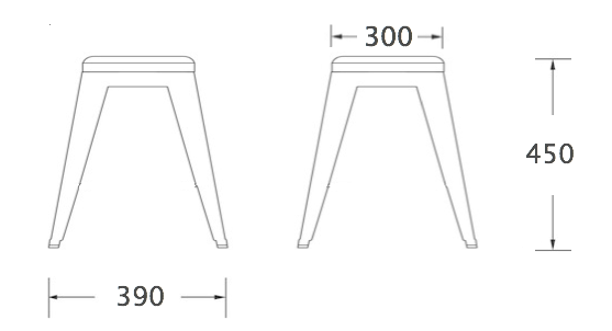 Кухонный стул Tolix Wood Seat Stool в Саратове