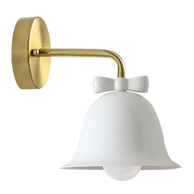 Бра Колокольчик Bell with Bow White Wall Lamp Белый Белый Красный Морская синь Золотой в Саратове | Loft Concept 