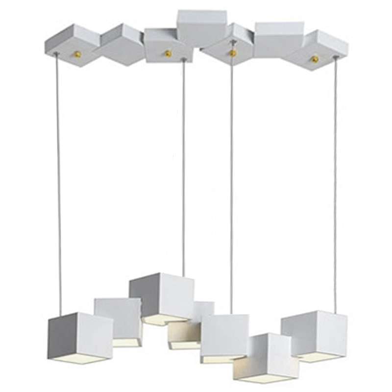 Дизайнерский светодиодный светильник Белый Eight Squares Lamp Белый в Саратове | Loft Concept 