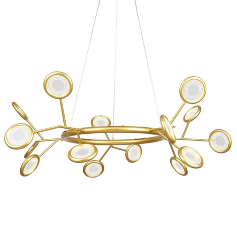 Люстра Gold Bendik Lighting Прозрачный Золотой в Саратове | Loft Concept 