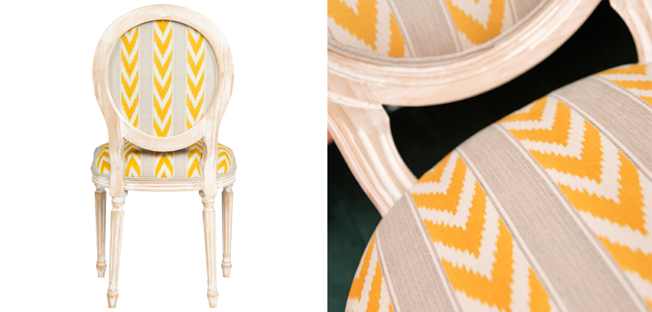 Стул Ikat Pattern с желтым узором Стул Ikat Pattern с желтым узором - Loft-Concept в Саратове