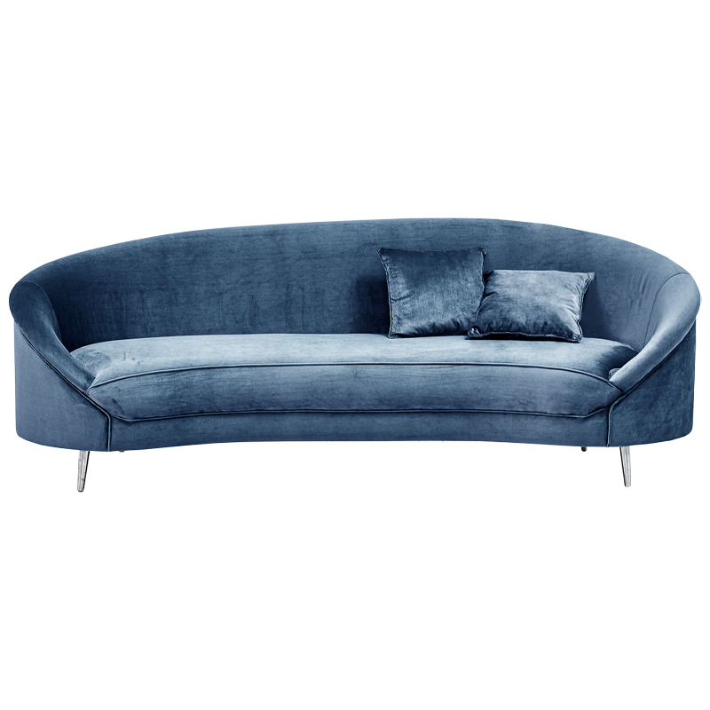 Диван Paulet Sofa blue Серый Хром в Саратове | Loft Concept 