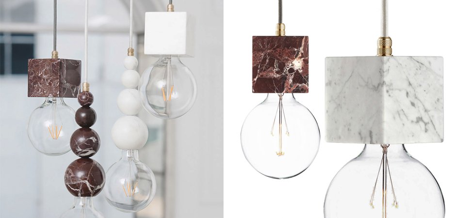 Подвесной светильник MARMOR VELDI Bianco - фото №1