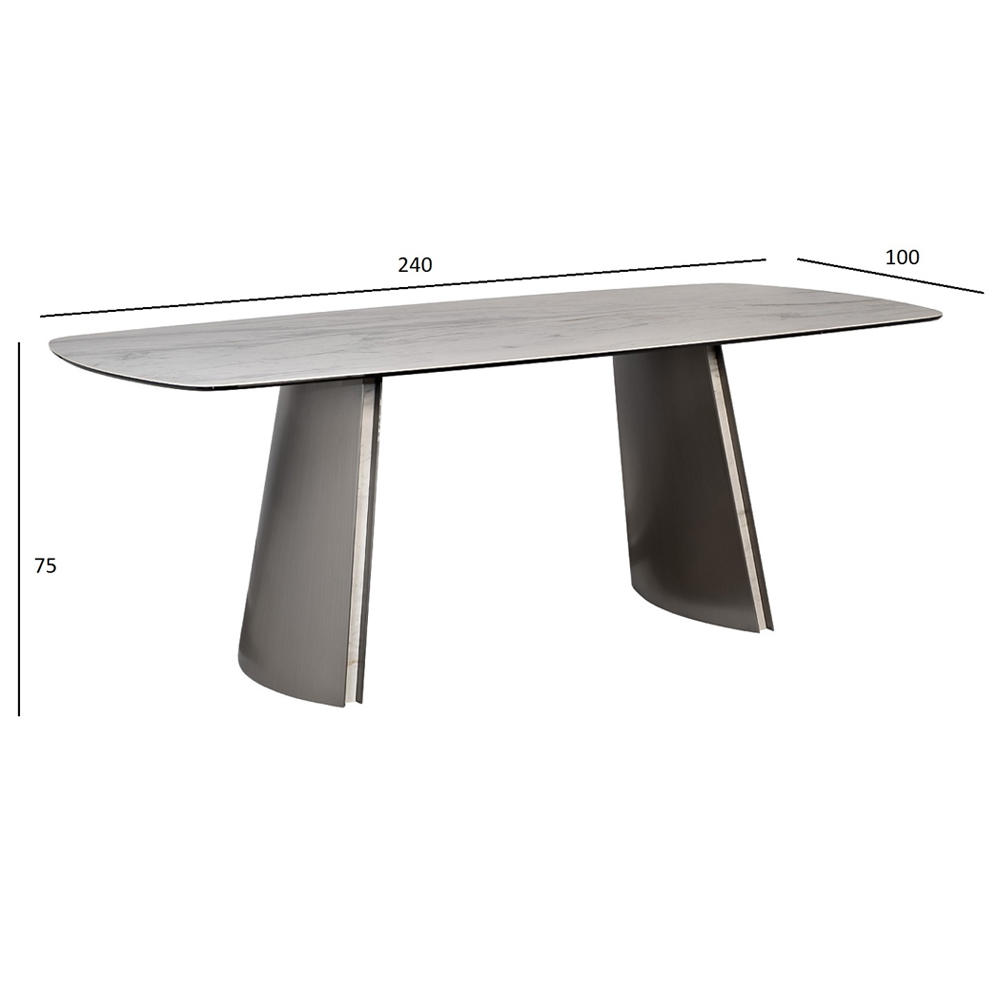 Стол обеденный прямоугольный керамический Ceramic Dining Table в Саратове