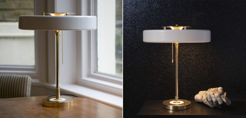 Настольная Bert Frank Revolve Table Lamp White Настольная Bert Frank Revolve Table Lamp White - Loft-Concept в Саратове