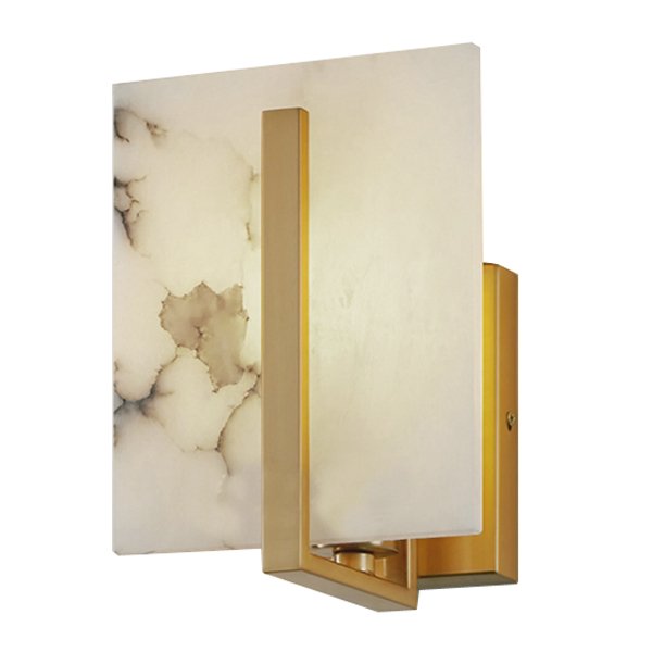 Бра Marble square Wall Lamp Латунь в Саратове | Loft Concept 