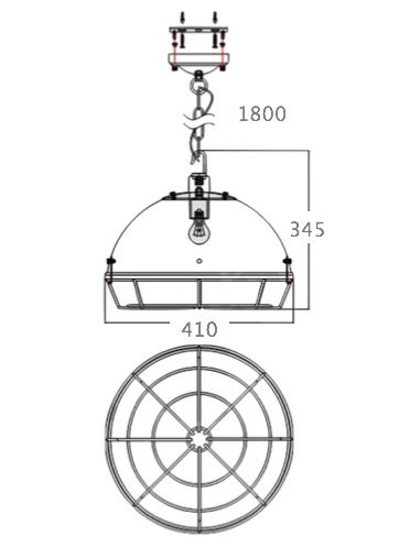 Светильник Loft Industrial Metal Cage Spiderweb в Саратове