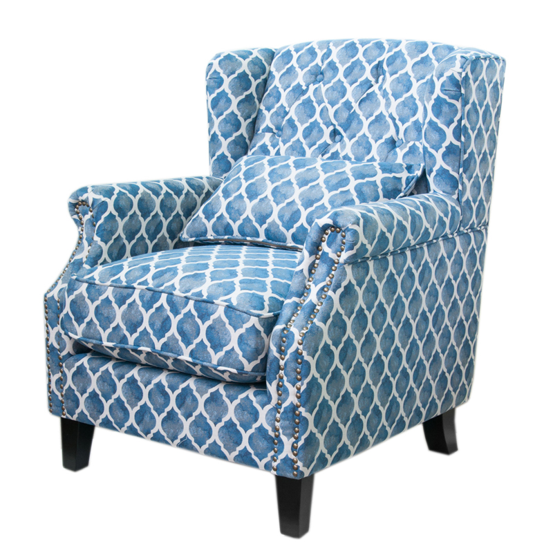 Кресло Filiberto Armchair Velour Синий Кресло Filiberto Armchair Velour Синий в Саратове | Loft Concept