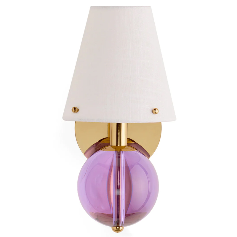 Бра BELVEDERE SCONCE Jonathan Adler Pink Золотой Белый Сиреневый Бра BELVEDERE SCONCE Jonathan Adler Pink Золотой Белый Сиреневый в Саратове | Loft Concept