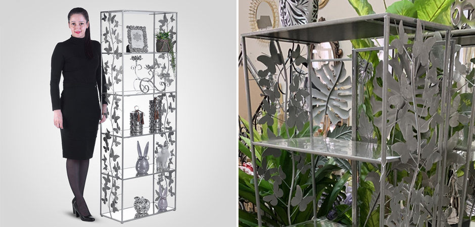 Стеллаж Silver Butterfly Wide Стеллаж Silver Butterfly Wide - Loft-Concept в Саратове