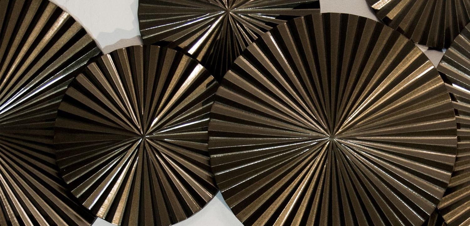 Арт-объект Apollo Brown Wall Plaque Disc 9 - фото №1